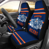 EDMONTON OILERS CAR SEAT COVER (SET OF 2) VER 2 (4360018165859)