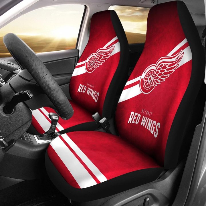 DETROIT RED WINGS CAR SEAT COVER (SET OF 2) VER 2 (4360045690979)