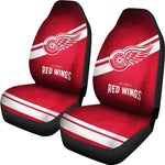 DETROIT RED WINGS CAR SEAT COVER (SET OF 2) VER 2 (4360045690979)