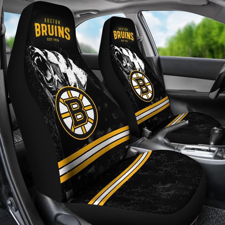 BOSTON BRUINS CAR SEAT COVER (SET OF 2) (4359997259875)
