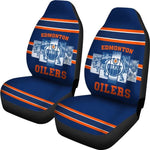 EDMONTON OILERS CAR SEAT COVER (SET OF 2) VER 2 (4360018165859)