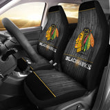 CHICAGO BLACKHAWKS CAR SEAT COVER (SET OF 2) VER 2 (4359985332323)